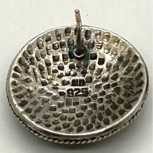 Vintage Sterling Silver Pierced Earrings Norwegian Design Mark ND 925 12.8 Gram - Picture 5 of 11